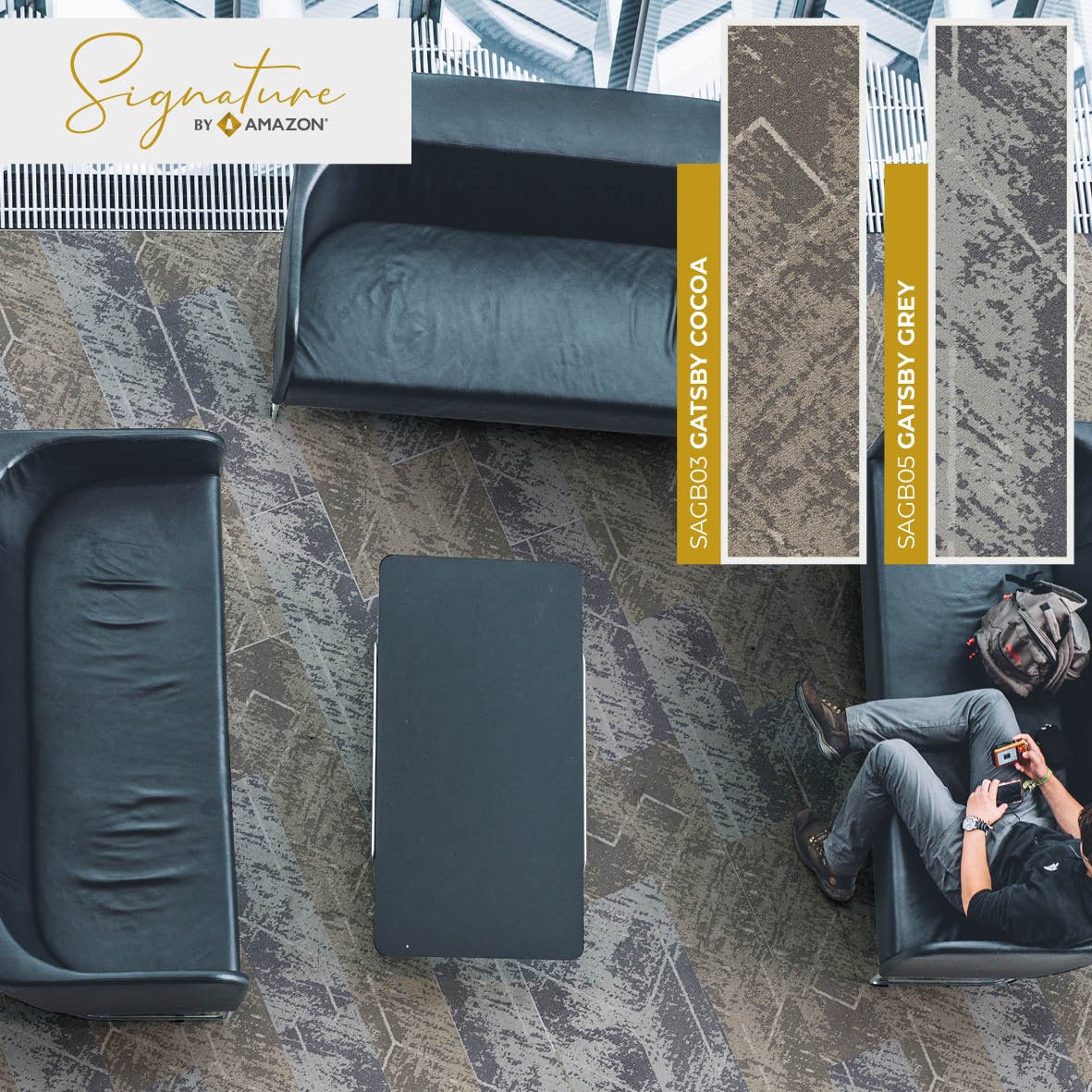 SAGB03 - GATSBY COCOA + SAGB05 - GATSBY GREY