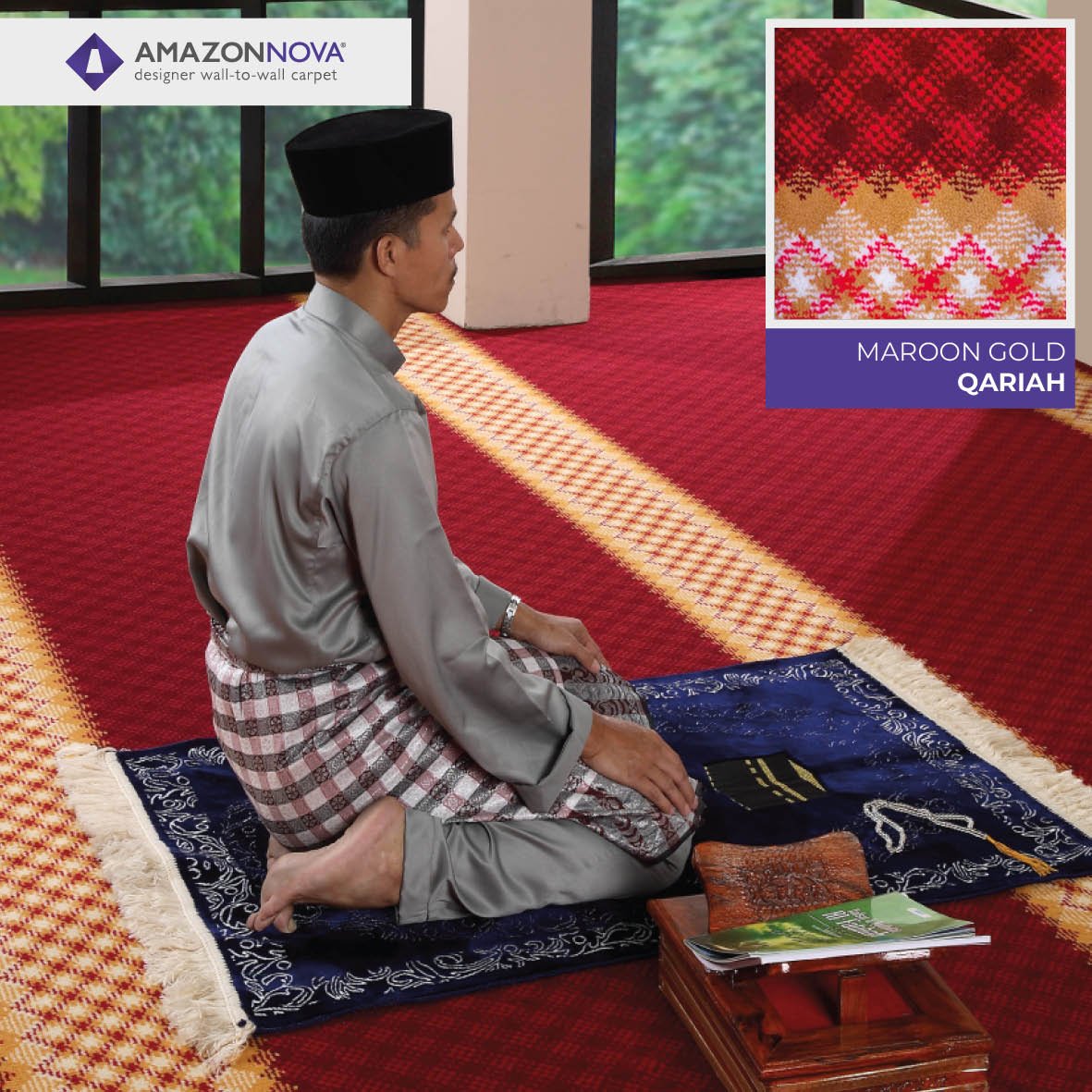 QARIAH - MAROON GOLD